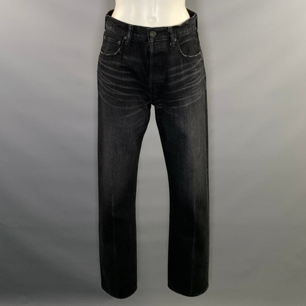 MOUSSY VINTAGE Size 25 Black Cotton Straight leg Jeans
